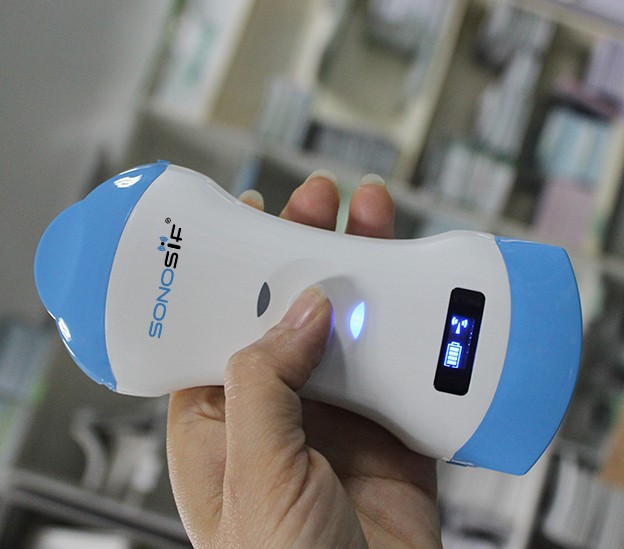 Scanner a ultrasuoni a doppia testa wireless micro convesso e lineare
