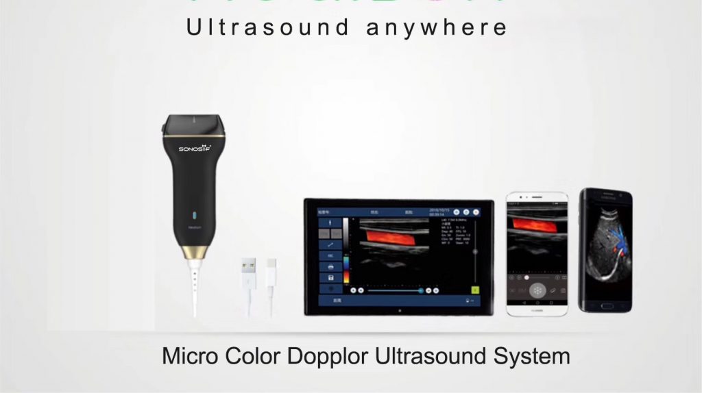 Sepanduk Ultrasound Linear Warna Doppler
