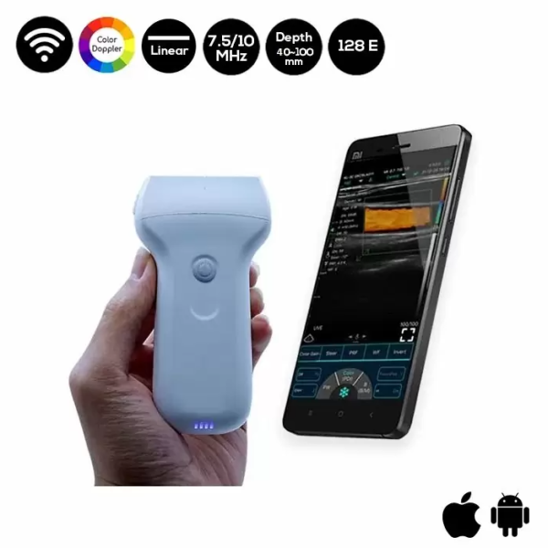 Color Doppler WIFI and USB Linear Ultrasound Scanner USB-LCDW
